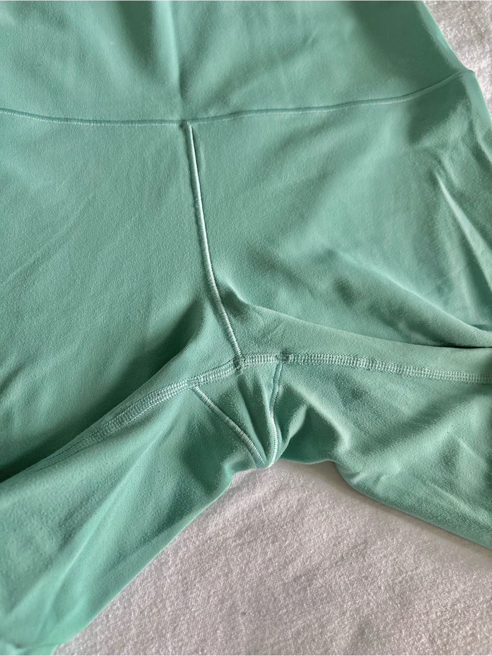 High-Waist Teal Women’s Active Shorts - Picture 6 of 6